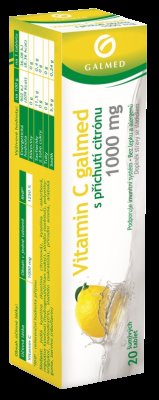 Galmed Vitamin C 1000mg citrón 20 šumivých tablet