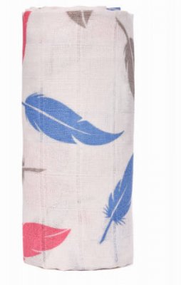 T-tomi Bio velká bambusová osuška feathers / pírka
