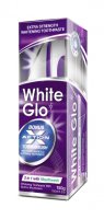 White Glo 2 in 1 Mouthwash bělící zubní pasta s ústní vodou 150 g + kartáček