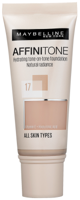 Maybelline Affinitone krycí hydratační make-up s vitaminem E 17 Rose Beige 30ml