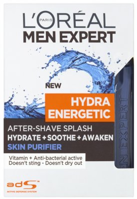L'Oréal Paris L´Oréal Paris Men Expert Hydra Energetic Skin Purifier pánská voda po holení 100 ml