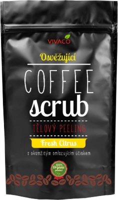 Vivaco Coffee Scrub tělový kávový peeling svěží citrus 220 g