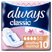 Always vložky Classic Normal Sensitive 10ks
