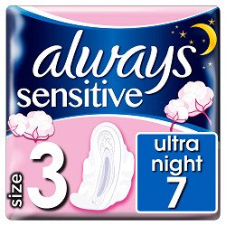 Always vložky Ultra Sensitive Night 7ks