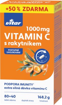 Revital Premium Vitamin C 1000mg + Rakytník 120 tablet