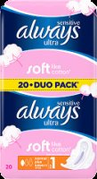 Always vložky Ultra Sensitive Normal Duo 20ks