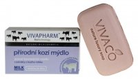 VivaPharm Přírodní jemné kosmetické mýdlo s extrakty z kozího mléka (tuhé) 100 g