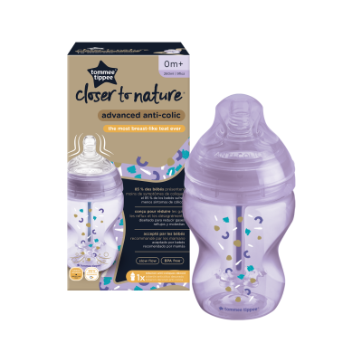 Tommee Tippee C2N ANTI-COLIC Girl 0m+ 260 ml kojenecká láhev 1 ks