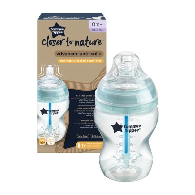 Tommee Tippee kojenecká láhev antikoliková Advanced tyrkysová 260 ml