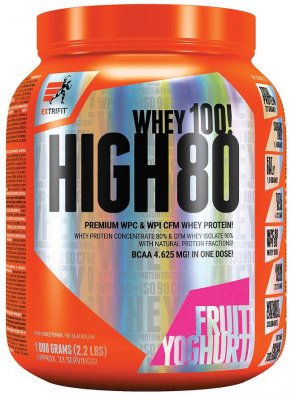 Extrifit High Whey 80 ovocný jogurt 1000 g - Extrifit High Whey 80 1000 g