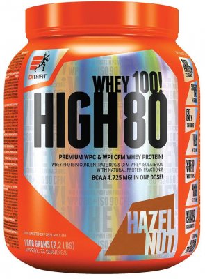 Extrifit High Whey 80 lískový oříšek 1000 g - Extrifit High Whey 80 1000 g