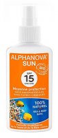Alphanova Sun opalovací krém spray SPF15 125 ml