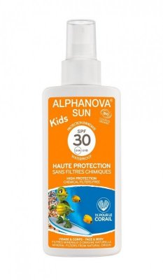 Alphanova Sun Bio Kids opalovací spray SPF30 125 ml