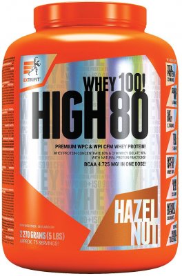 Extrifit High Whey 80 lískový oříšek 2.27 kg - Extrifit High Whey 80 2270 g