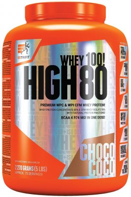 Extrifit High Whey 80 čokoláda kokos 2.27 kg