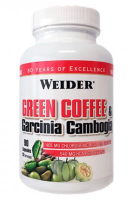 Weider Green Coffee & Garcinia Cambogia, 90 kps