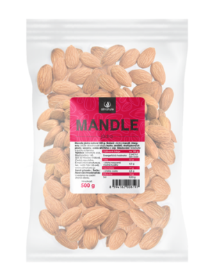 Allnature Mandle natural jádra 500 g