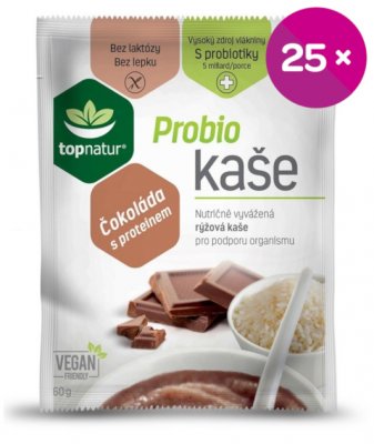 Topnatur Probio kaše protein s čokoládou 25x60g