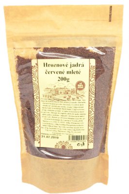 Jádra červených hroznů mleté ​​200g