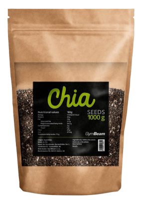 GymBeam Chia semínka unflavored 1000g