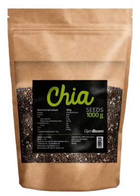 GymBeam Chia semínka unflavored 1000 g