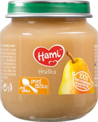 Nutricia Hami Hruška první lžička 4  125 g
