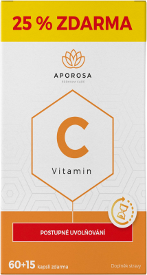 Aporosa Prémiový Vitamin C 700 mg s postupným uvolňováním 75 kapslí