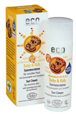 Eco Cosmetics Baby sluneční ochranný krém SPF45 50 ml Eco Cosmetics Baby sluneční ochranný krém SPF45 50 ml