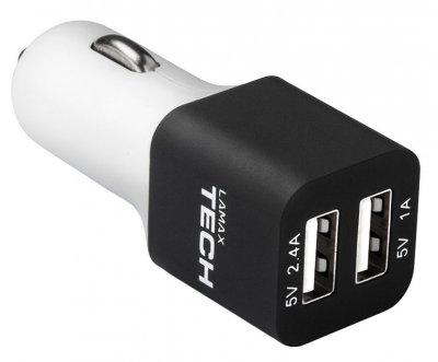 LAMAX USB Car Charger 3.4A White