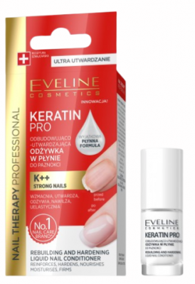 Eveline NAIL THERAPY KERATIN PRO Vytvrzující nehtový kondicionér 5ml