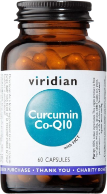 Viridian Curcumin Co Q10 60 kapslí (Kurkumin a Koenzym Q10)