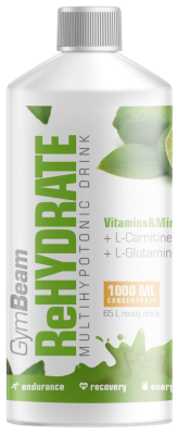 GymBeam ReHydrate lemon lime 1000ml