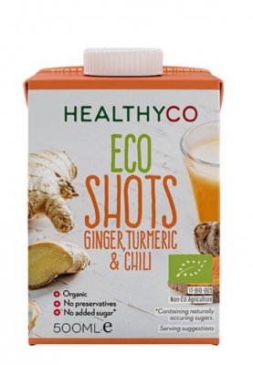 HealthyCO BIO Zázvorový nápoj s kurkumou a chili 500ml