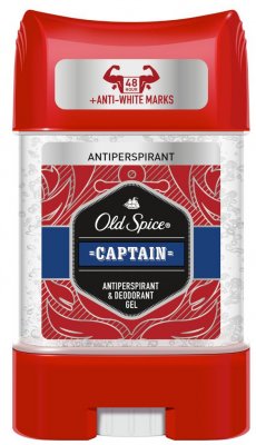 Old Spice Captain antiperspirant Clear gel s tóny santalového dřeva a citrusů 70 ml