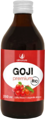 Allnature Goji - Kustovnice čínská Premium BIO 250ml Allnature Goji - Kustovnice čínská Premium BIO 250ml