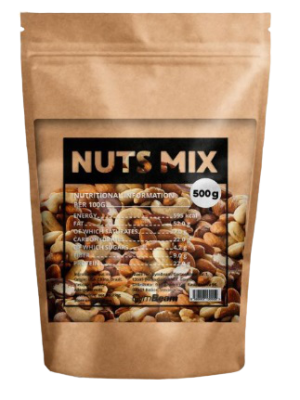 GymBeam Mix přírodních ořechů 500 g