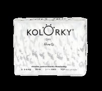 Kolorky DAY - srdce - S (3-6 kg) jednorázové eko plenky 25 ks