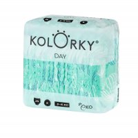 Kolorky DAY - balóny - S (3-6 kg) jednorázové eko plenky 25ks