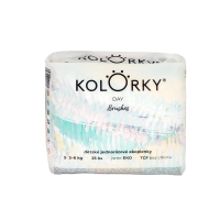 Kolorky DAY - štětce - S (3-6 kg) jednorázové eko plenky 25ks