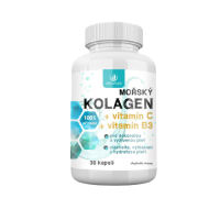 Allnature Mořský kolagen + vitamín C + vitamín B3 30 kapslí