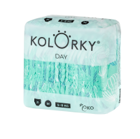Kolorky DAY - balóny - M (5-8 kg) jednorázové eko plenky 21ks