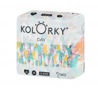 Kolorky DAY - štětce - M (5-8 kg) jednorázové eko plenky 21ks