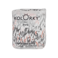 Kolorky DAY - srdce - XL (12-16 kg) jednorázové eko plenky 17ks