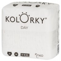 Kolorky DAY NATURE - M (5-8 kg) jednorázové eko plenky 21ks