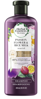 Herbal Essences Šampon 90% Natural origin Passion Flower & Rice milk 400ml 1 x 400 ml