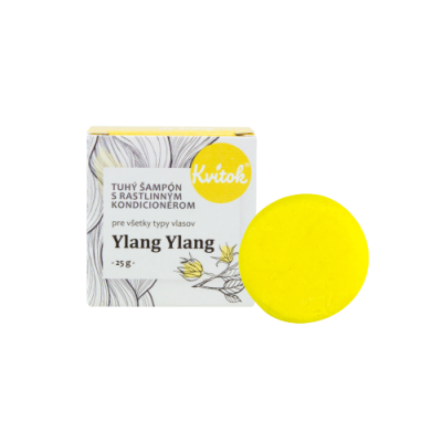Kvitok Tuhý šampon s kondicionérem pro světlé vlasy Ylang Ylang 25 g