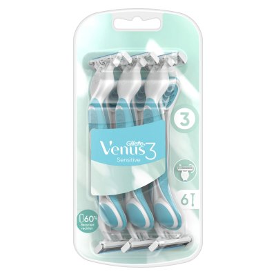 Gillette Venus 3 Sensitive Dámská pohotová holítka 6ks