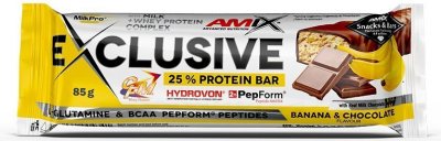AMIX Exclusive Protein Bar, Banán-čokoláda, 85g
