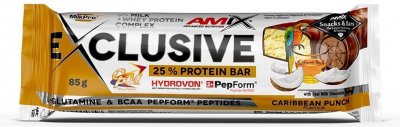 Amix Exclusive Protein Bar, Karibský punč 85 g