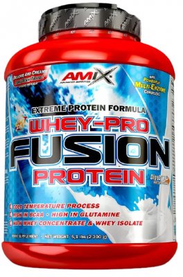 Amix Whey Pure Fusion Protein, Cookies Cream, 2300g